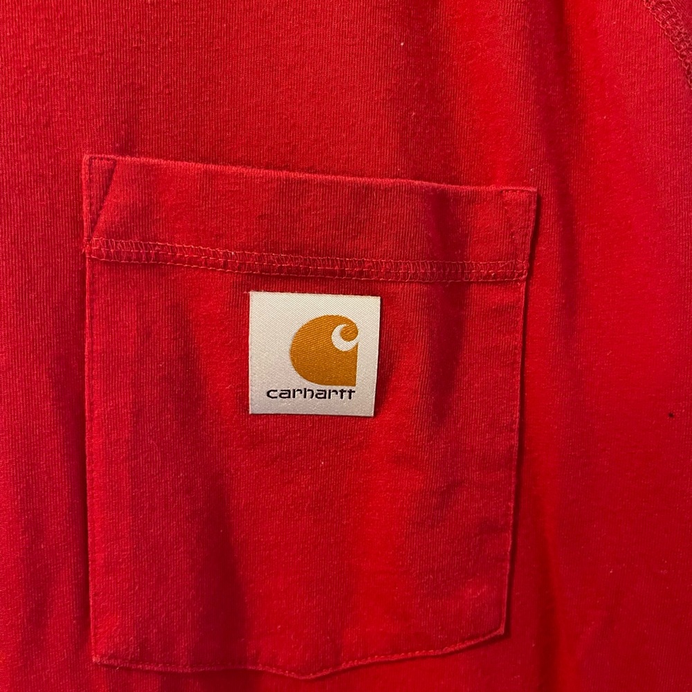 Carhartt Red Crew Neck Tee